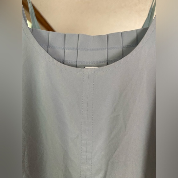 ATHLETA - HAYES Pleated Maxi Dress Light Blue Size S Athleisure Sporty - Picture 5 of 8